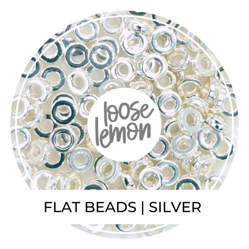 Flat Beads | Silver