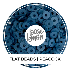 Flat Beads | Peacock