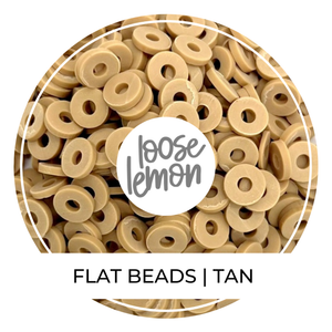 Flat Beads | Tan