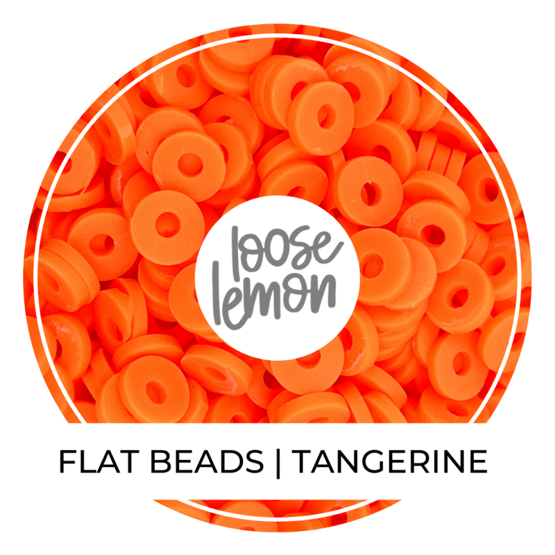 Flat Beads | Tangerine