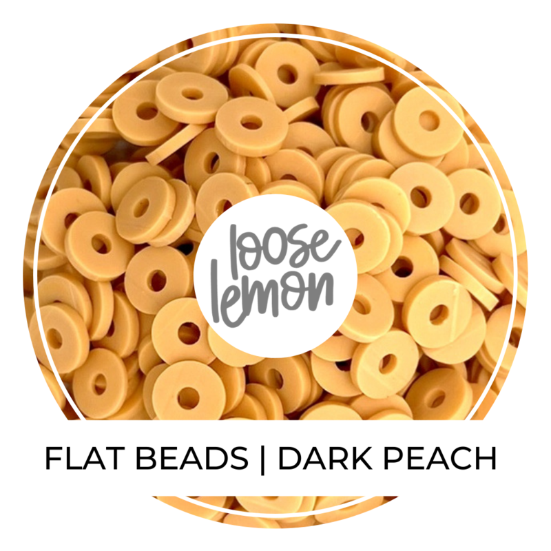 Flat Beads | Dark Peach