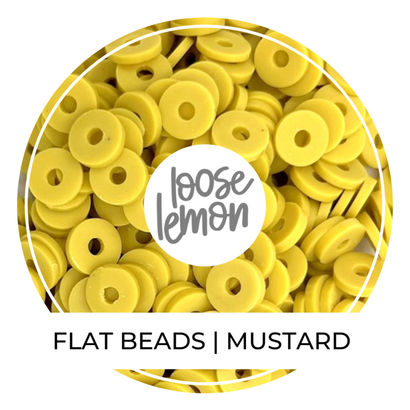 Flat Beads | Mustard