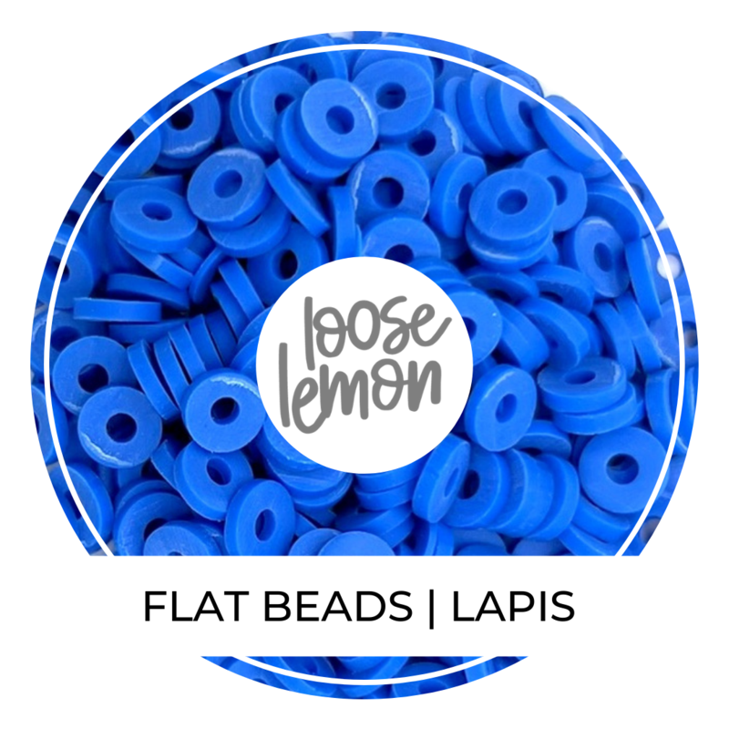 Flat Beads | Lapis