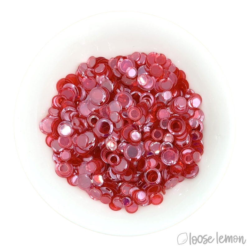 Round Sequins | Cherry (Mixed Size)