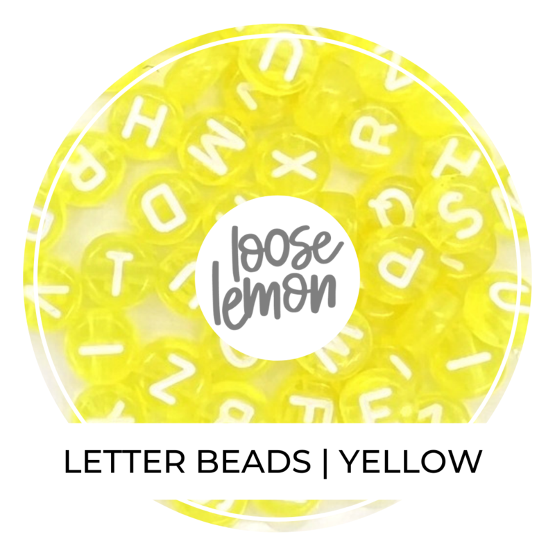 Letter Beads | Yellow