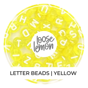 Letter Beads | Yellow