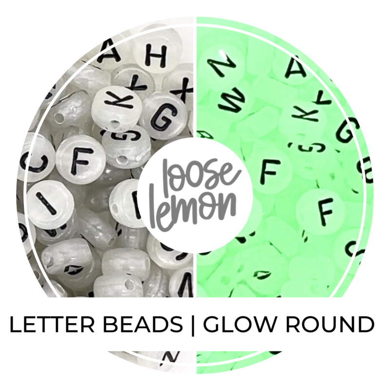 Round 2025 letter beads