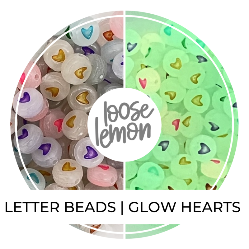 Letter Beads  Square Black - Loose Lemon Crafts
