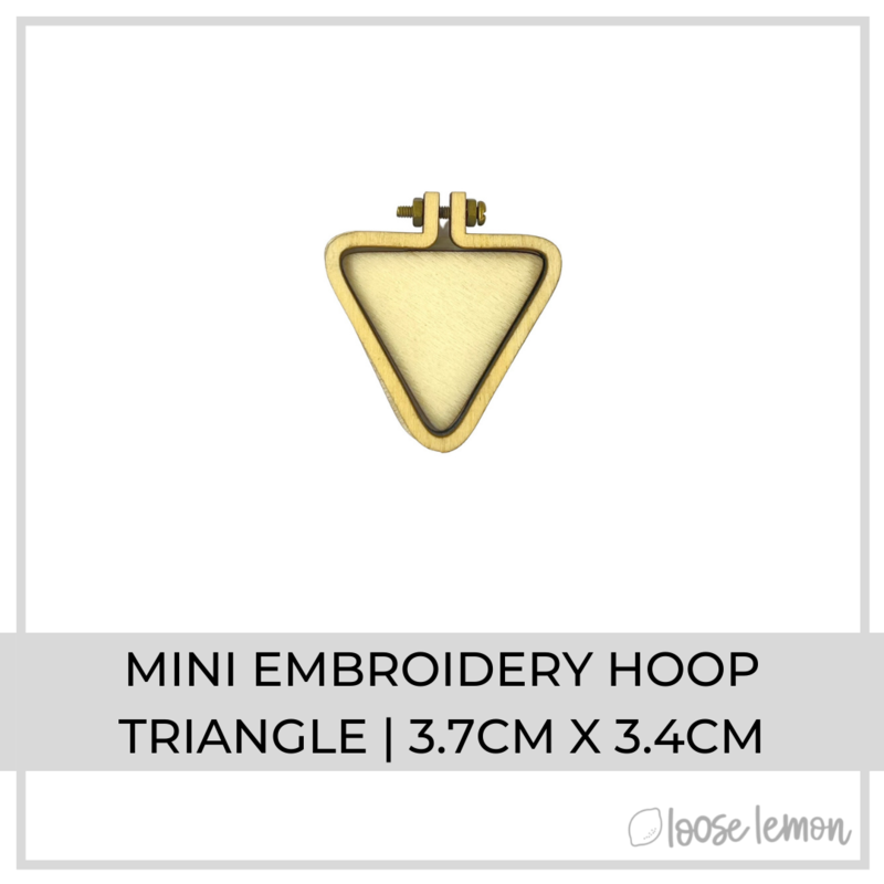 Mini Embroidery Hoop | Triangle