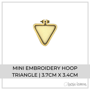 Mini Embroidery Hoop | Triangle