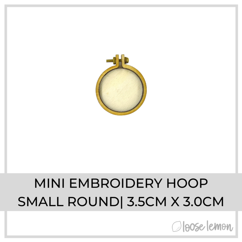 Mini Embroidery Hoop | Small Round
