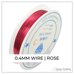 Craft Wire | Rose | 11M X 0.4Mm