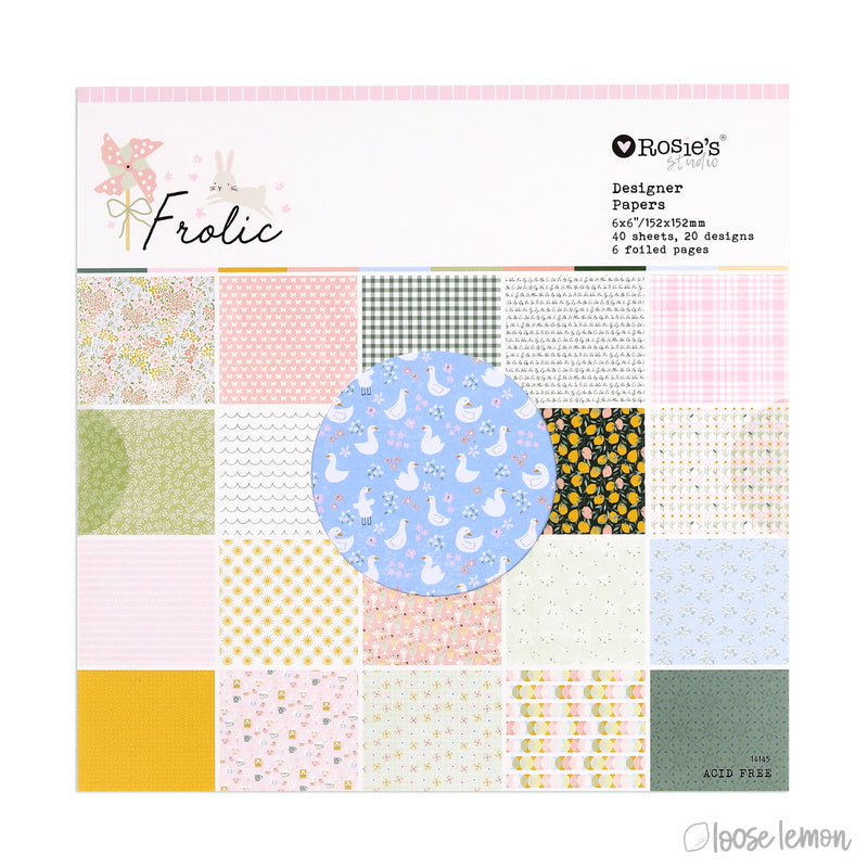 Frolic | 6" X 6" Paper Pad ( 40 Sheets)