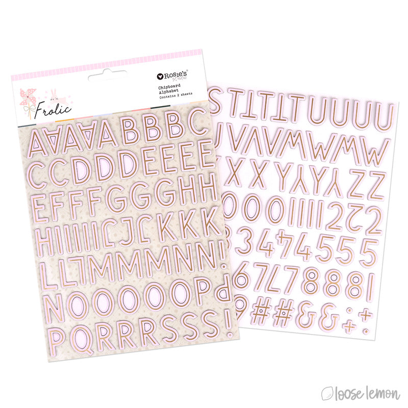Frolic | Chipboard Alphabet