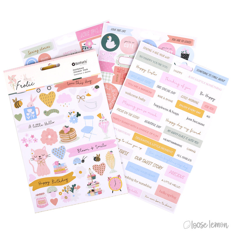 Frolic | Cardstock Sticker Pack (4 Sheets)