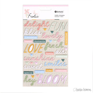 Frolic | Puffy Stickers (Phrases)