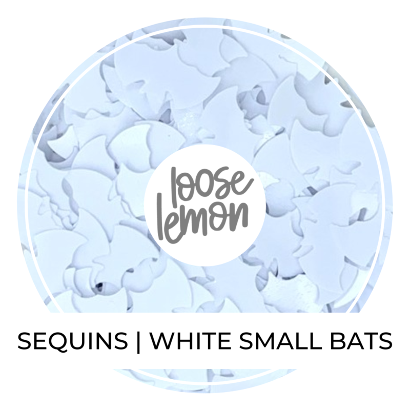 Sequins | White Small Bats