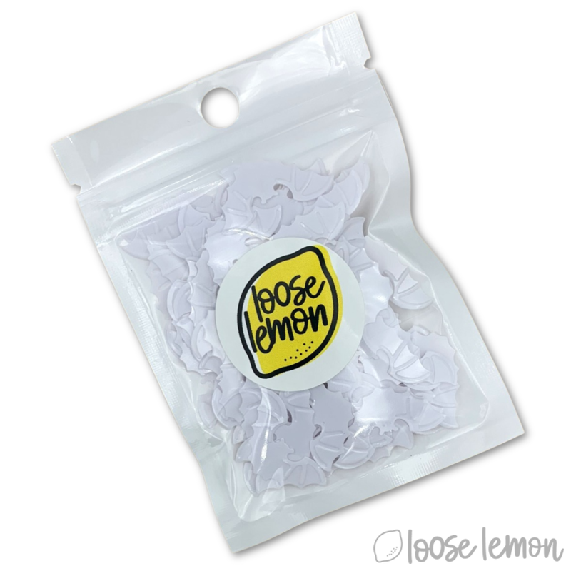 Sequins | White Large Bats