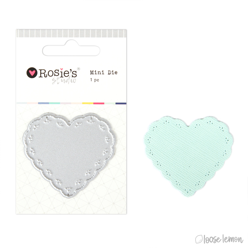 Rosie'S Studio Mini Die | Heart Doily