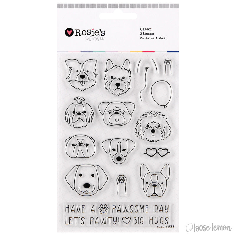 Rosie'S Studio Clear Stamps | Dog Party