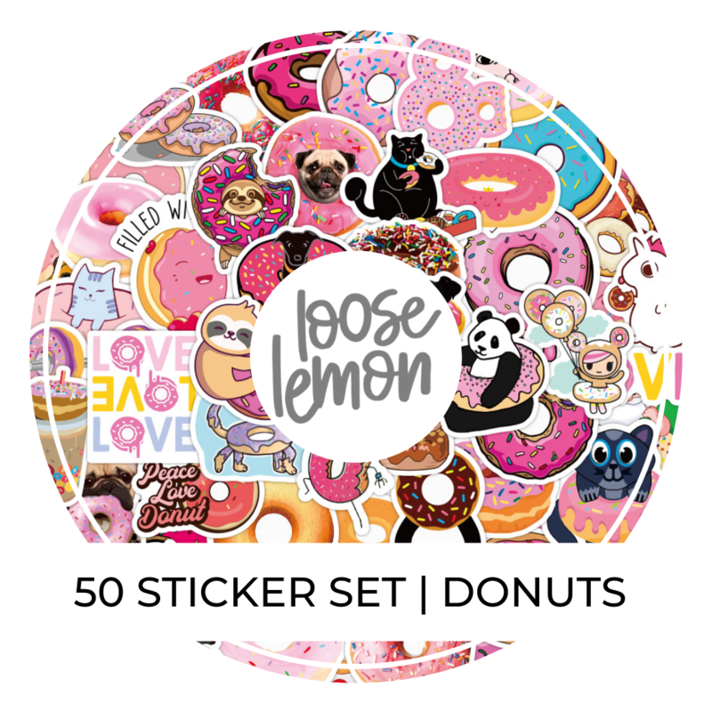 50 Sticker Set | Donuts
