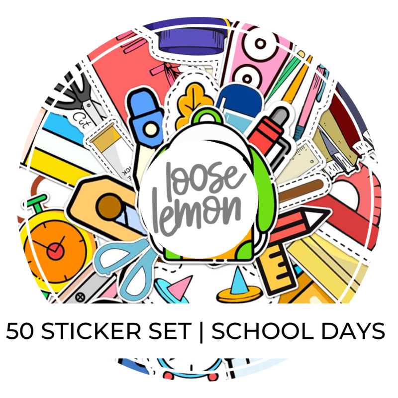 50 Sticker Set | School Days