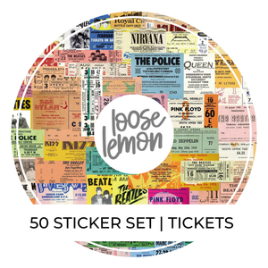 50 Sticker Set | Tickets