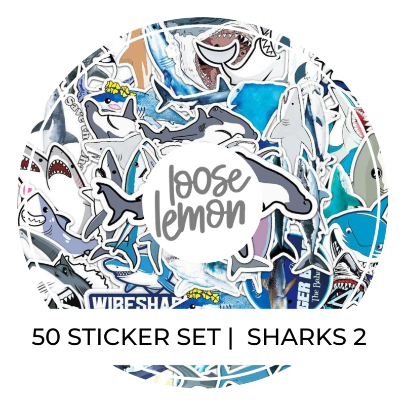 50 Sticker Set | Sharks 2