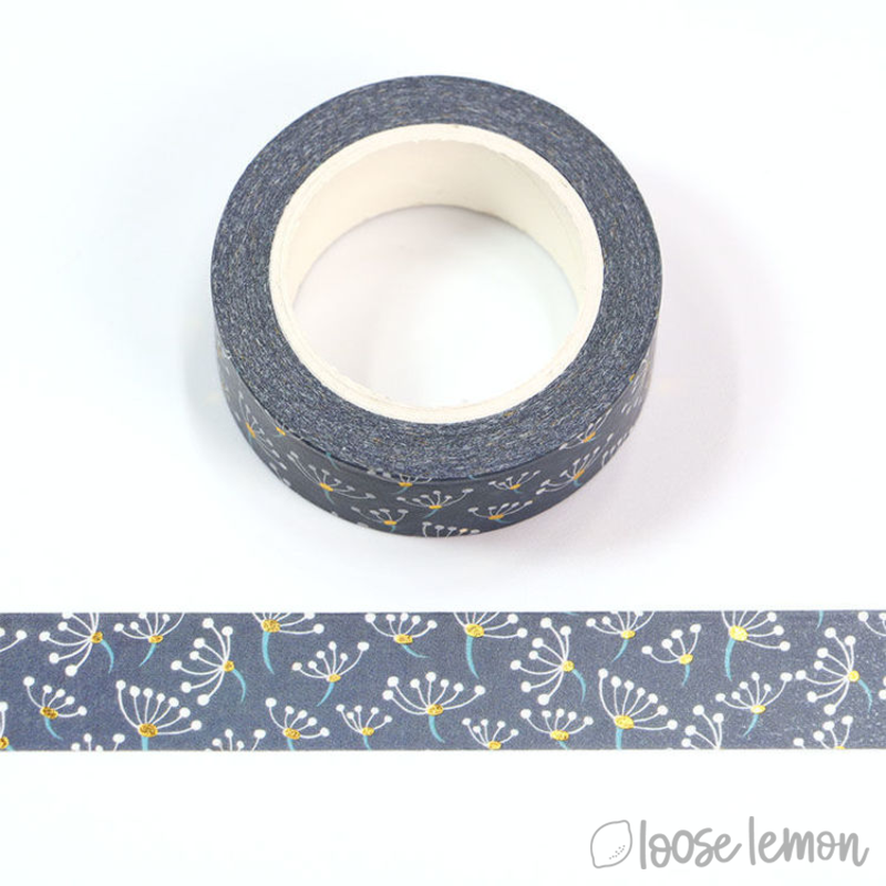 Delicate Foil Dandelion - Washi Tape (10M)