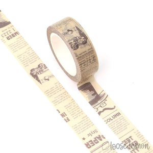 Vintage Newspaper - Washi Tape (10M)