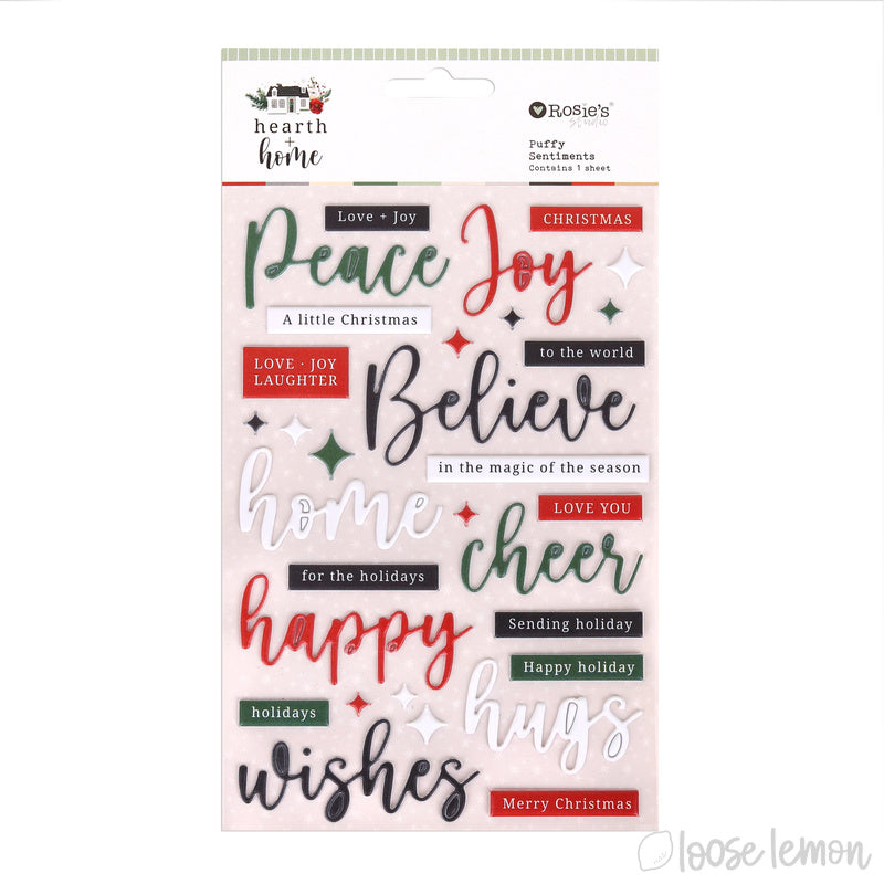 Hearth + Home |  Puffy Stickers (Sentiments)