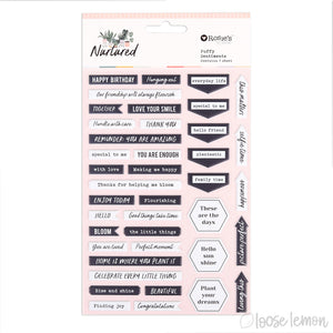 Nurtured |  Puffy Sentiment Phrases