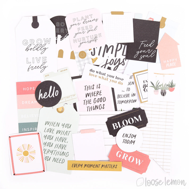 Nurtured |  Diecut Cardstock Sentiments