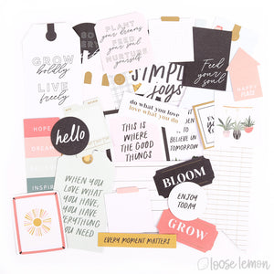 Nurtured |  Diecut Cardstock Sentiments