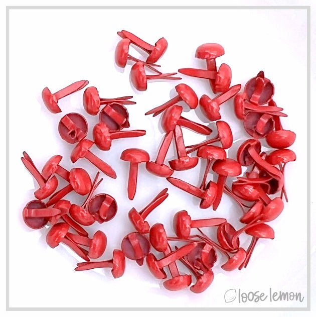 Mini Brads X 50 | Crimson