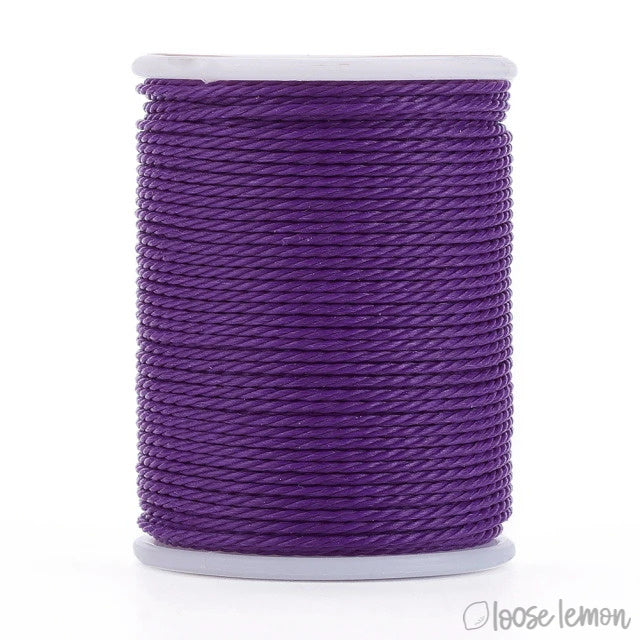 Waxed Cord | 10M Roll | Dark Purple