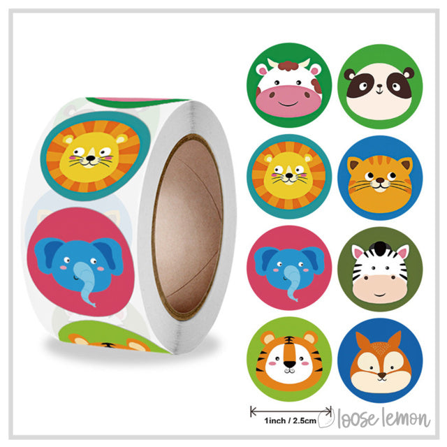 100 Jungle Crew 1" Stickers/Seals