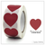 100 Heart (Deep Red) 1" Stickers/Seals