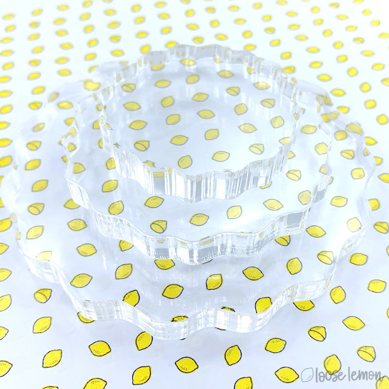 Acrylic Stamping Block | Round (7Cm)