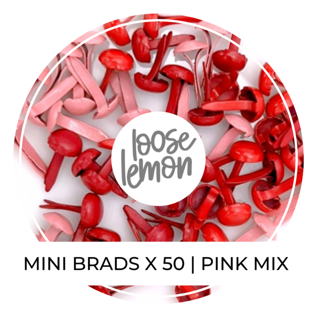 Mini Brads X 50 | Pink Mix