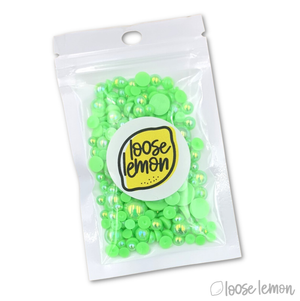 Mirror Pearls | Lime (Mixed Sizes)
