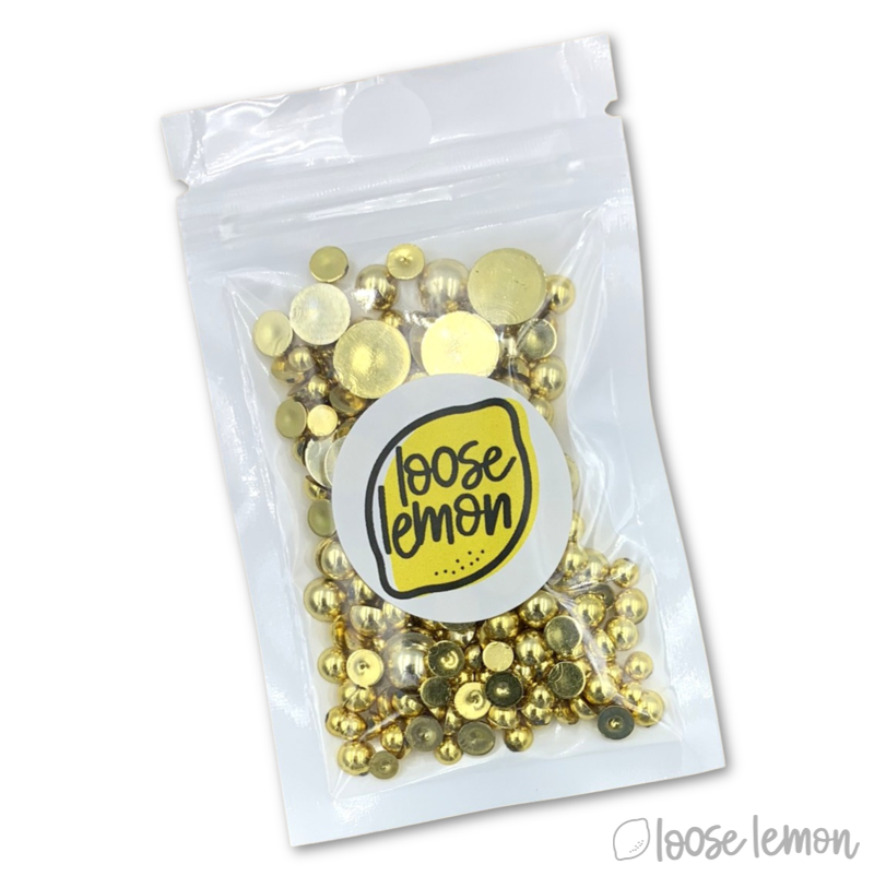 Metallic Pearls | Gold (Mixed Sizes)