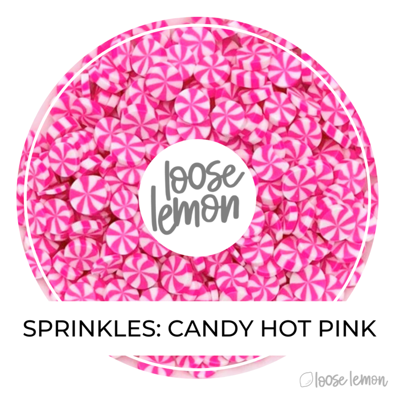 Clay Sprinkles | Candy Hot Pink