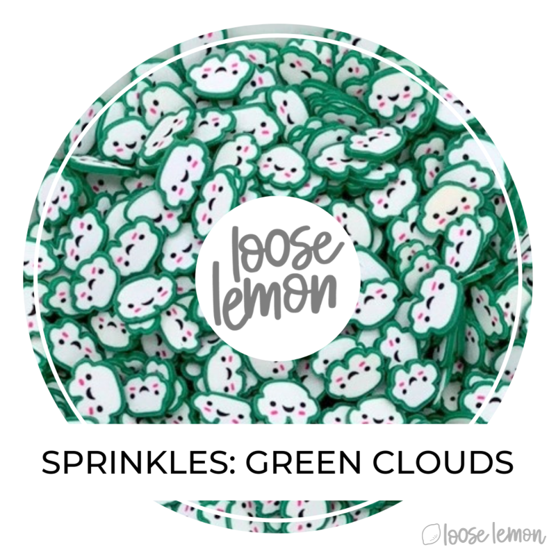 Clay Sprinkles | Green Clouds