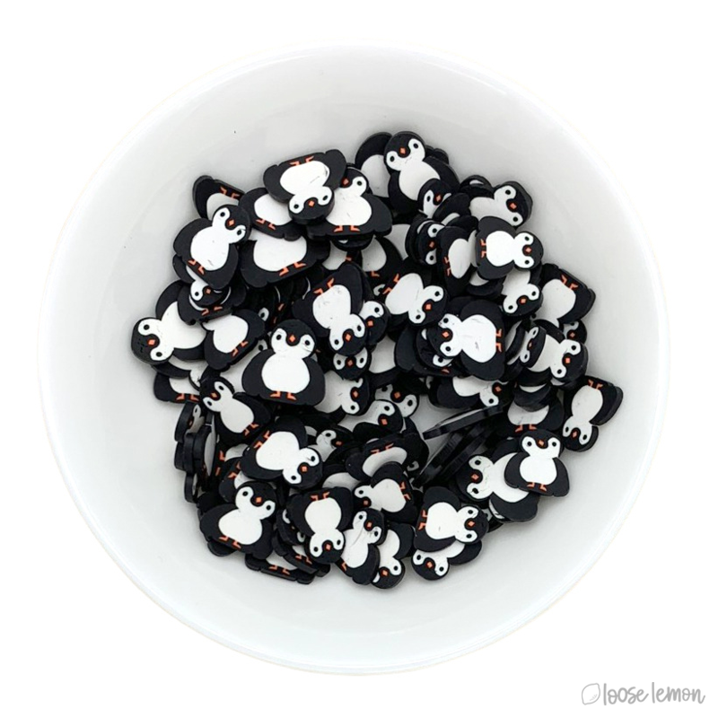 10Mm Clay Sprinkles | Penguins