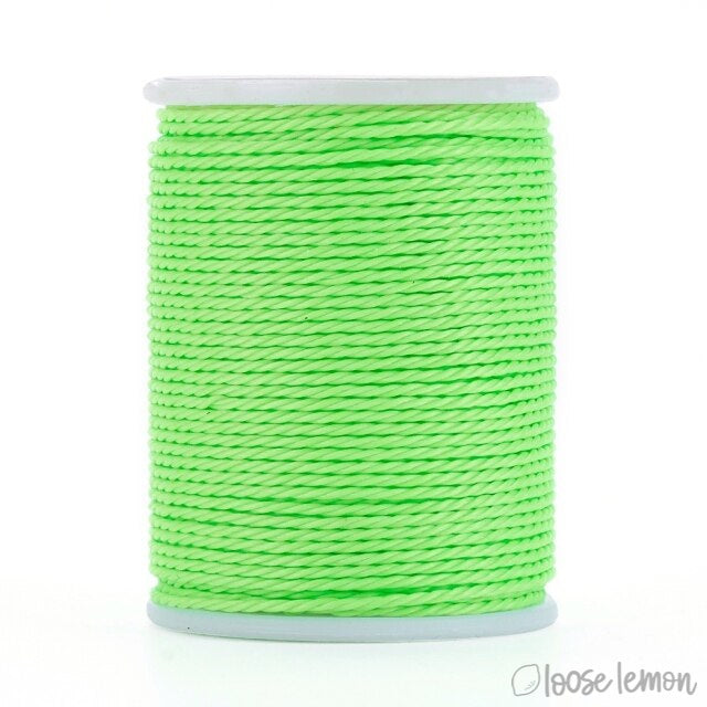 Waxed Cord | 10M Roll | Neon Lime